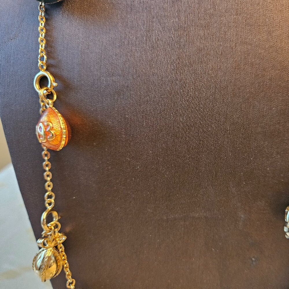 Vintage Joan Rivers Faberge Egg Necklace - Picture 6 of 16